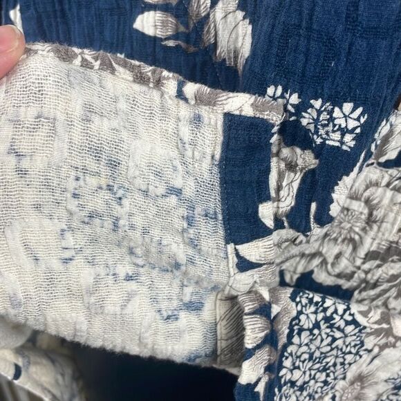 Soft Surroundings Gauze Floral Print Tunic Blouse XS - Picture 9 of 10